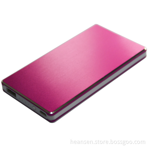 New Thinnest 6500mAh with Line, Color, and Ipone Micro Connector of Power Bank